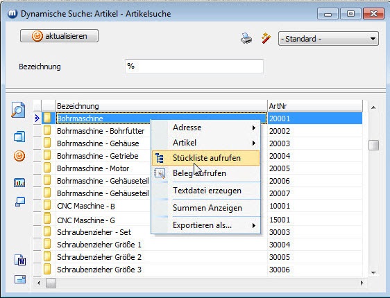 Vergrößern Sie das Bild durch Mausklick