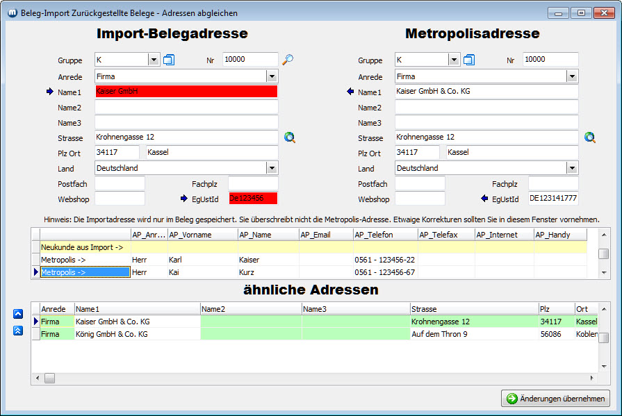 Vergrößern Sie das Bild durch Mausklick